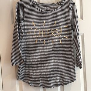 NEW - LOFT Graphic Tee - CHEERS! - Small